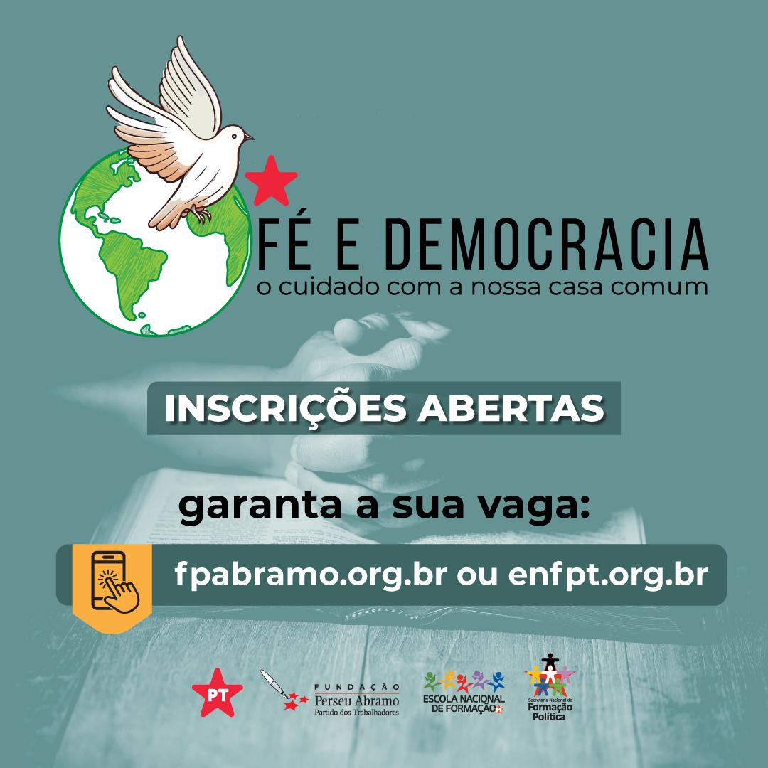 Já estão abertas as inscrições para o curso online Fé e Democracia: o cuidado com a nossa casa comum